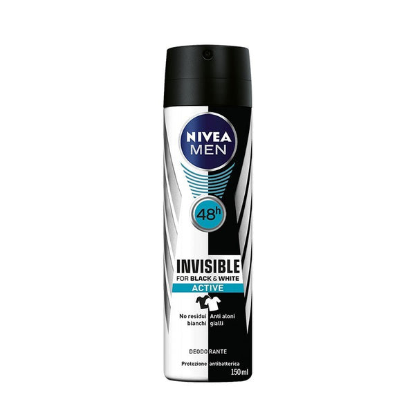 NIVEA MEN BLACK & WHITE INVISIBLE ACTIVE ANTI-PERSPIRANT 150 ML