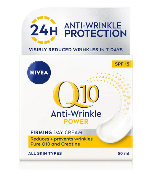 NIVEA Q10 Power Anti-Wrinkle Day Cream Moisturiser SPF15 50ML