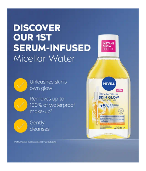 NIVEA Skin Glow Serum Infused Micellar Water 400 ML